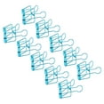 thumbnail image 3 of Mini Binder Clips, Gift Hollow Tail Clips Strong Clamping Metal Material Binder Clips  For Document Blue,Green,Silver, 3 of 8