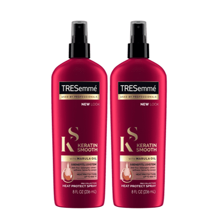 (2 Pack) Tresemme Expert Selection Heat Protection Spray Keratin Smooth, 8 (Best Heat Protection Spray In India)