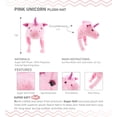 thumbnail image 3 of DolliBu Pink Unicorn Plush Hat - Super Soft Warm Hat with Ear Flaps, Funny Plush Party Crazy Hat, Stuffed Animal Halloween Costume Funny Toy Hat, Cozy Fleece Winter Hat for Kids & Teens - One Size, 3 of 8