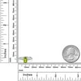 thumbnail image 6 of Gem Stone King 10K Two Tone Gold Green Peridot and Lab Grown Diamond Engagement Ring for Women | 1.18 Cttw | Emerald Cut 7X5MM | Gemstone August Birthstone | Size 9, 6 of 6