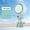 Mint Green, variant on Mini Portable Stroller Fan – 60 ° Auto Oscillation, Quiet USB-C Rechargeable Baby Fan, 4 Speeds, Night Light & Warning Light, Flexible Tripod for Stroller, Car Seat, Crib, Camping (Beige)