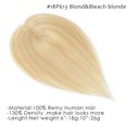 thumbnail image 4 of SEGO Clip in Hair Extensions Human Hair Toppers 100% Real Human Hair Silk Base Topper for Thinning Hair Natural Black Hair Pieces, 4 of 7