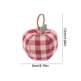 thumbnail image 3 of 3 Pcs Artificial Fabric Apple Decor, Vintage Plaid Cloth Fruit Ornament, Soft Fall Fake Apple Decoration for Farmhouse Bedroom Living Room Home Decor(Red), 3 of 6