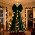 thumbnail image 5 of Sahpxhe Thick Velvet Large Christmas Bow Decorations with 180cm Streamers for Xmas Tree Doorway Fireplace Holiday Decor, 5 of 7