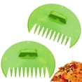 thumbnail image 1 of Rastrillos de mano versátiles para recoger hojas, ligeros, recogedores de hojas, herramienta de jardinería para trabajos de jardinería y césped. Redondo verde claro, 1 of 8