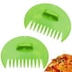 thumbnail image 1 of recogedoras de hojas, rastrillos manuales versátiles, herramienta de jardinería para limpiar basura, escombros de césped, esparcir mantillo en Redondo verde claro, 1 of 8