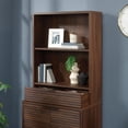 thumbnail image 3 of Sauder Englewood Library Hutch, Spiced Mahogany, 426910, 3 of 7