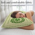thumbnail image 5 of St. Patrick's Day Pillow Covers 12"x20", Farmhouse Green Lucky Clovers Border Soft Brushed Microfiber Breathable Throw Pillow Covers, Decorative Pillowcase with Zipper for Couch Sofa Bedroom, 5 of 9