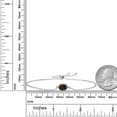 thumbnail image 3 of Gem Stone King 925 Sterling Silver Brown Smoky Quartz Solitaire Bracelet for Women (1.20 Cttw, Oval 8X6MM, Gemstone Birthstone, Fully Adjustable up to 9 inch), 3 of 3
