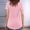 Pink, variant on Women's Casual Solid Color V Neck Regular T Shirt Top For Everyday Wear Womens Tech Shirts Stretch Tee Women Running Shirt Long Sleeved Shirts Womens Plain Shirt Womens Top Extra Long Womens Active
