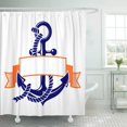 thumbnail image 1 of ABPHQTO Símbolo de ancla náutica Desplazamiento Barco de aventuras Dirección de crucero Cortina de ducha de poliéster 152x180 cm ABPHQTO PKNMT60x72Shower-2903, 1 of 2