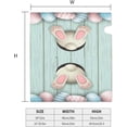 thumbnail image 5 of Easter Bunny Eggs Mailbox Cover Mailbox Wraps, Waterproof Mailbox Covers Magnetic Post Box Cover Large Size 25.5"(L) x 21"(W) Garden Yard Outside Farmhouse Home Decor, 5 of 6