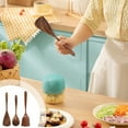 thumbnail image 1 of Xihbxyly Cuchara de Madera para Cocinar, Teca Duradera, Antiadherente, Resistente Al Agua, Ecológica, Multiusos, Ideal para La Mesa de Comedor, 6,3 X 26 Cm, 7,5 X 32 Cm, 7,5 X 33 Cm, 1 of 6