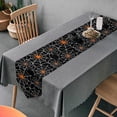 thumbnail image 5 of Dreamtimes Double Sided Halloween Cobweb Long Polyester Table Runner 13 x 90 Inches Spider Cobweb Table Cloth Cover Placemats for Kitchen Dinning Living Holiday Wedding Party Decor, 5 of 7