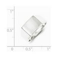 thumbnail image 2 of Sterling Silver 11x13mm Solid Back Signet Ring - 5.2 Grams - Size 7, 2 of 2