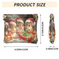 thumbnail image 3 of PU Leather Coin Purse Wallet Compact Water-Resistant Card Cases Money Organizers Bunny with Santa Hat, 3 of 7