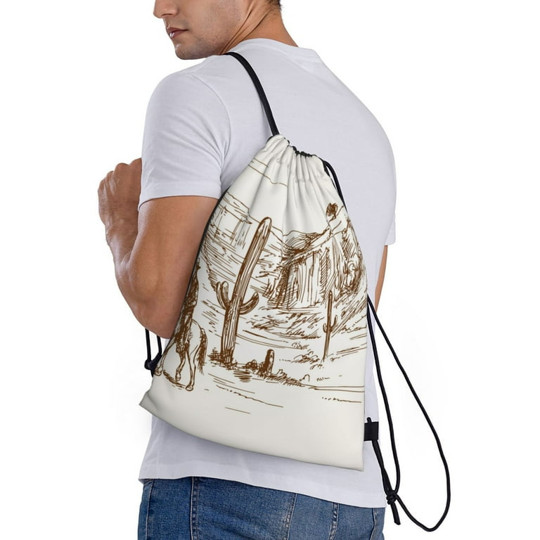 Cowboys drawstring backpack 2025