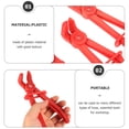 thumbnail image 3 of Hose Grip Pliers Fuel Line Auto Tools Automotive Straight Clamp Red Plastic 3 Pcs, 3 of 6