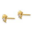 thumbnail image 2 of Inverness 14k Dolphin CZ Earrings, 2 of 3