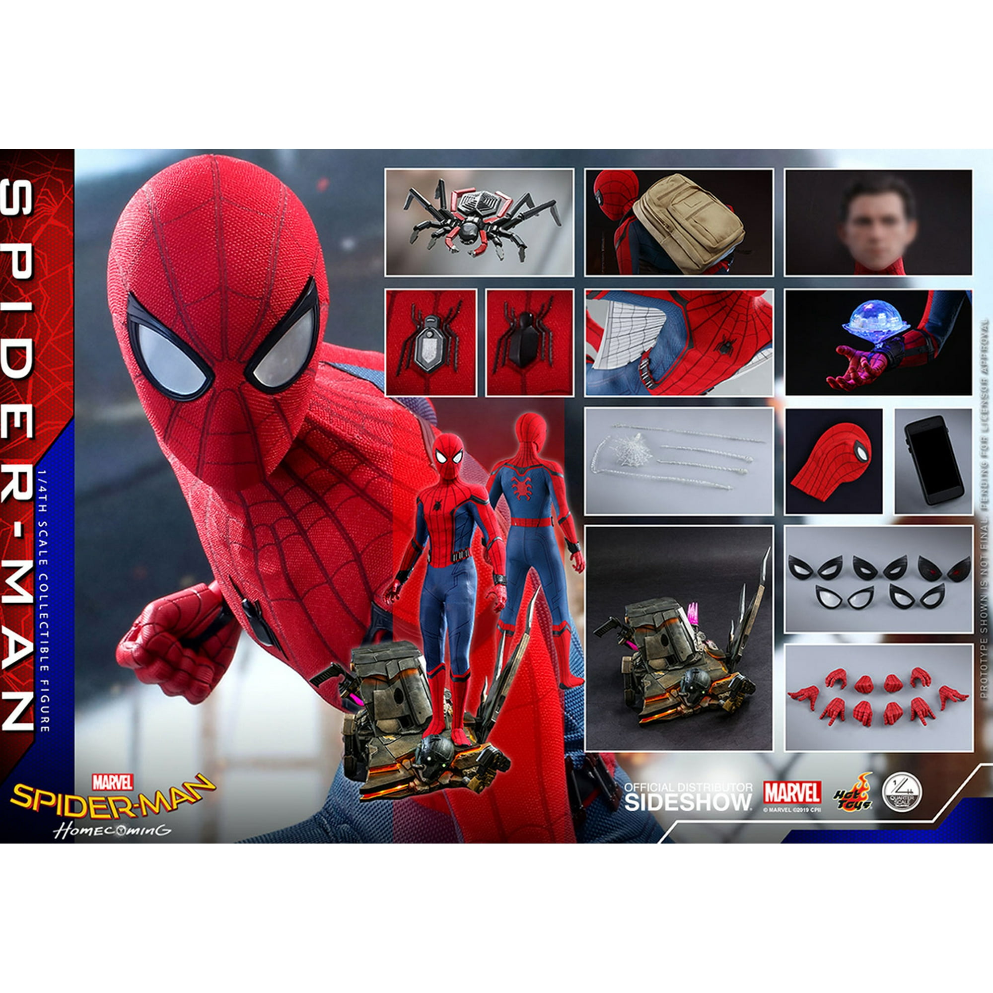 Spider-Man Homecoming 17 Inch Action Figure 1/4 Scale Series - Spider-Man  Hot Toys 905037 | Walmart Canada