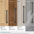 thumbnail image 4 of Amerock Lintel 12-5/8 inch (320mm) Center-to-Center Matte Black Cabinet Pull, 4 of 7