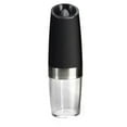 thumbnail image 1 of Molinillo de especias eléctrico, molinillo de pimienta de inducción por gravedad, máquina de molienda de sal marina ajustable, color negro, 1 of 14