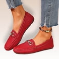 thumbnail image 4 of Wo-Fusoul Mocassins pour Femmes, Mode Décontractée Britannique à Tige Basse, Bout Rond, Chaîne en Strass Métalliques, Enroulés, à Enfiler, Chaussures de Conduite, 4 of 5