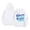 White, variant on IWRICH Kids Sweatshirt Graphic Hoodies for Boys Girls Letter Print Casual Long Sleeve Drawstring Pullover Tops with Pocket,Size 2-13 Years White 90