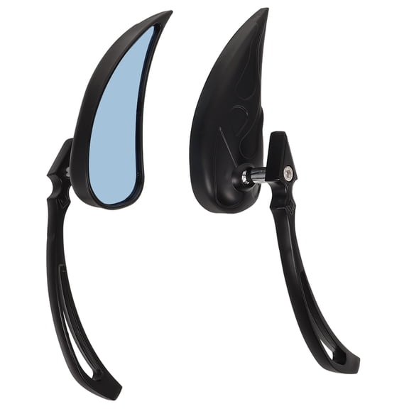 Worgeous  Reflector Motorcycle Mirror Rear View Driving Mirrors Black