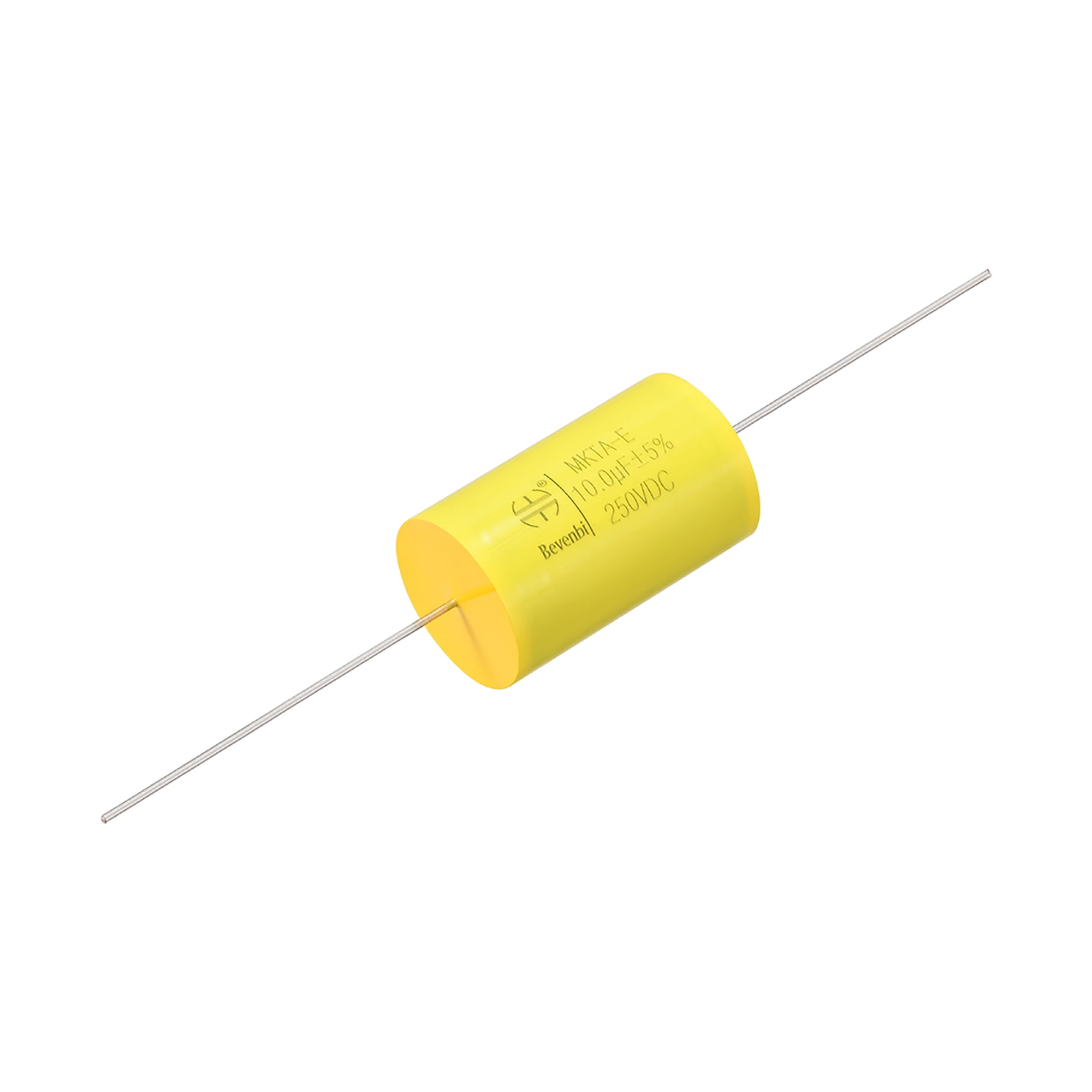 Film Capacitor 250V DC 10.0uF MKPAE Round Axial Polypropylene