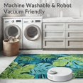 thumbnail image 5 of ODIKA 3'x5' Machine Washable Non-Slip Area Rug, Tropical Multi Color Hallway Use High Traffic Rug, Blue, 2324, 5 of 7