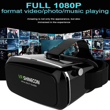 Shinecon VR Virtual Reality Headset 3D Movies Games Video Glasses
