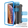 thumbnail image 6 of iPhone XS Max Case, iPhone 6.5" Cover, iPhone XS Max Holster Belt Clip, Njjex [Blue] [Built-in Screen Protector] Kickstand Holster Belt Clip Armor Case Cover For iPhone XS Max 6.5" 2018 Released, 6 of 6