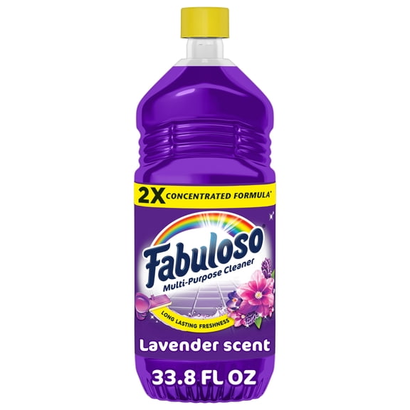 Fabuloso 2X Multi-Purpose Cleaner, No Rinse Floor Cleaner, Scent, 33.8 fl oz