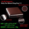 thumbnail image 2 of Leather & Metal Cigarette Case 2 Pack, Only for 85mm Cigs, 18-20 Capacity, 2 of 6
