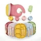 thumbnail image 4 of Set con vaso entrenador bebe + platos de bebe + baberos para bebe + cubiertos I BPA FREE I 5 piezas I Silicona grado alimenticio Happy Life  Kit comida bebe silicona 5 pcs, 4 of 9