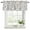 Off-White, variant on Navy Blue Leaves Curtain Valances for Windows, Kitchen Valance Window Treatments Panel 2 Pack, Vintage Summer Botanical Farmhouse Rustic Rod Pocket Short Curtains for Bathroom Bedroom 42 x 18 Inch