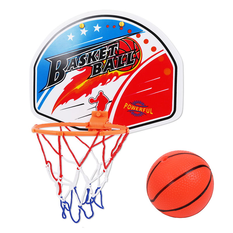 Mini Indoor Basketball Hoop Ring Backboard Net Mini Basket Ball Game Set D 