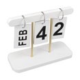 thumbnail image 1 of Vintage Perpetual Standing Flip Calendar, Large Display Desk Decor Calendar For  With Creative Design, Multifunctional And Precise Date Display, 1 of 8
