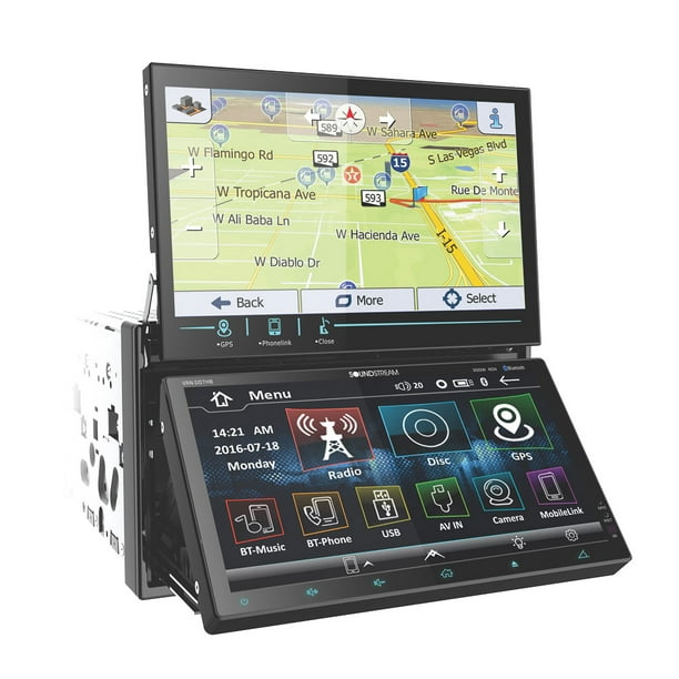 SoundStream VRNDD7HB DUAL 7" Touch Screens GPS Navigation and Audio