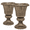 Bronze, variant on Magshion 20" Urn Planters 2-Pack, Weatherproof Tall Plastic Flower Pots for Indoor/Outdoor Garden Patio Porch Entryway Decor, Bronze