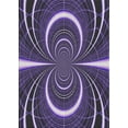 thumbnail image 1 of Ahgly Company Indoor Rectangle Patterned Lavender Purple Novelty Area Rugs, 6' x 9', 1 of 6