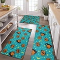 thumbnail image 2 of Halloween Black Cats with Pumpkins Kitchen Rugs Sets Of 3,Kitchen Runner Rugs Non Skid Washable,Decorative Kitchen Floor Mats for Kitchen,Sink,Laundry,17"x30"+ 17"x47" + 17"x59", 2 of 6
