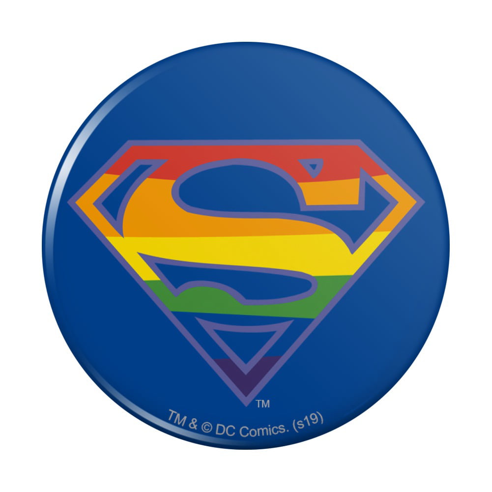Graphics and More Superman Rainbow Shield Logo License Plate Tag Frame