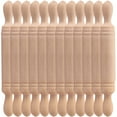 thumbnail image 1 of SHISUYAN Wooden Mini Rolling Pin Toy for Home Use Khaki Color Lightweight Realistic Appearance 12Pcs, 1 of 9