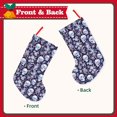 thumbnail image 2 of KLL Skull flower crystal for 18" Christmas Stocking Snowman Xmas Stocking Holiday Christmas Decoration Gifts for Family Kids, 2 of 8