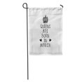 thumbnail image 1 of JSDART Accessory Queens are Born in March Hand Lettering Crown Birthday Garden Flag Decorative Flag House Banner 28x40 inch, 1 of 2