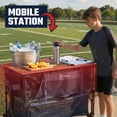 thumbnail image 3 of 400L Large Capacity Folding Double Decker Wagon with Brakes, 50" Extra Long Extender Cart, 500lbs Heavy Duty Collapsible Wagons, All-Terrain Big Wheels for Camping, Sports, Shopping. Blue, 3 of 8