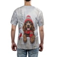 thumbnail image 5 of Playful Boykin Spaniel Welcomes Winter Snowy Day with Cardinal Bird All Over Print 3D Shirt Unisex Merch Dog Lover - 2017, 5 of 6
