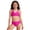Hot Pink, variant on Pandaie Girls Swimsuit Teen Crisscross Tie Back Bikini Sets Two Piece Bathing Suit Kids Comfortable Summer Swimwear 15-16 T,Hot Pink